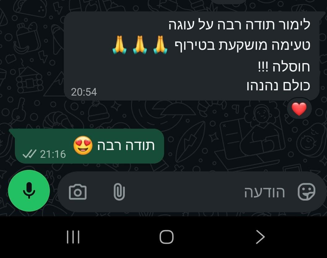 ביקורת מלקוחה בוואטסאפ מספר 4